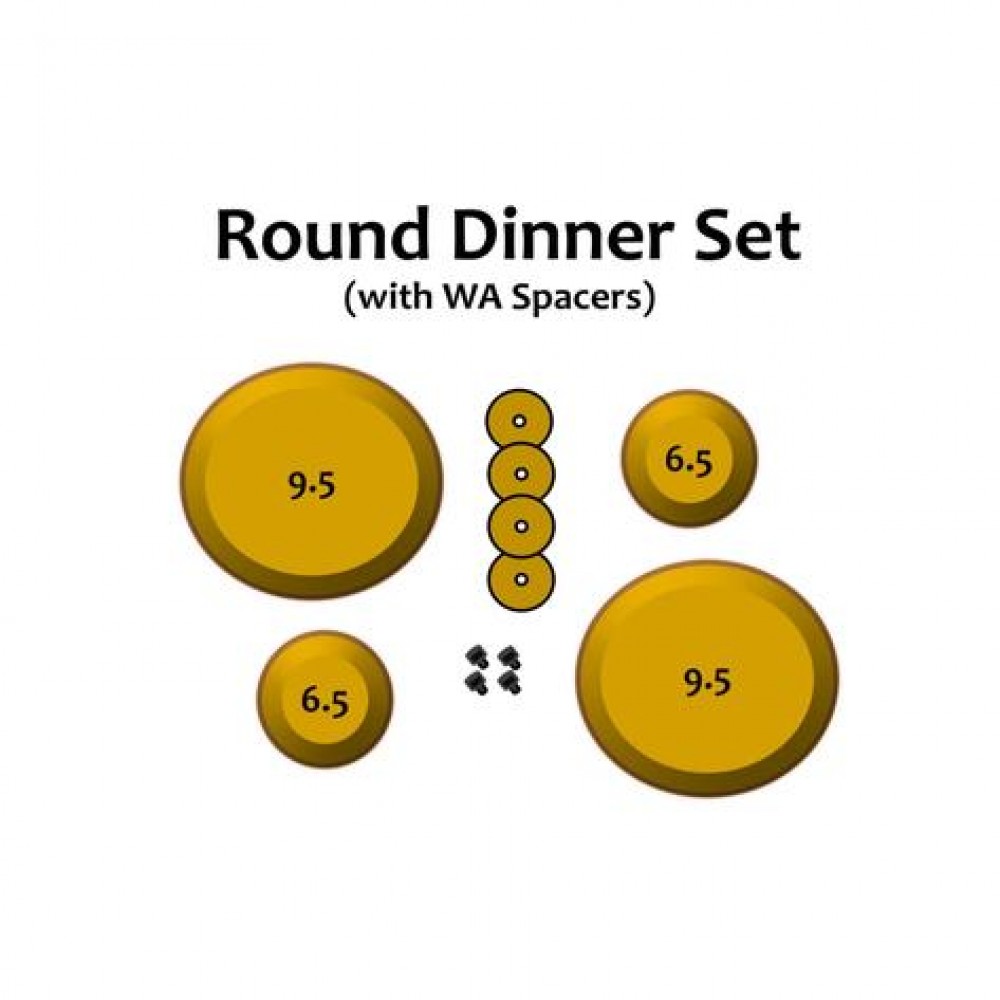 Round Dinner Plate Pottery Form Set